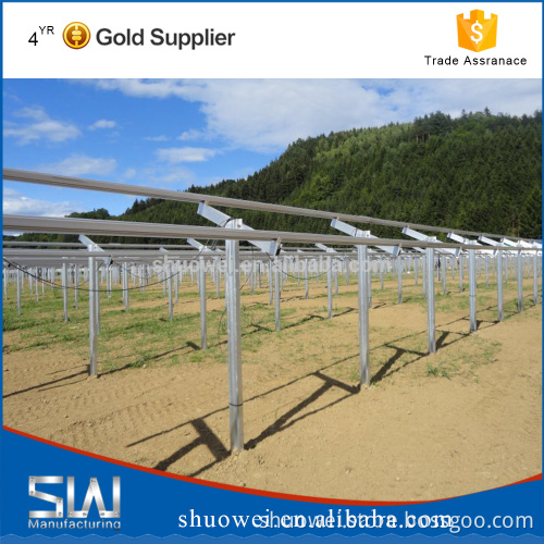 Solar ground Steel racks for solar energy products